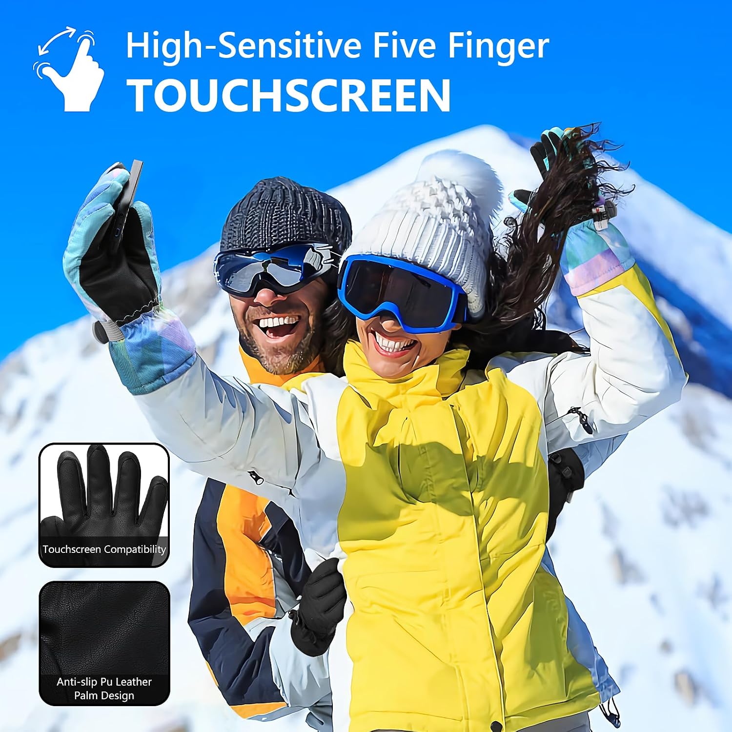 Thumbnail 4 de Ski Gloves Warmest Waterproof Breathable Snow Gloves