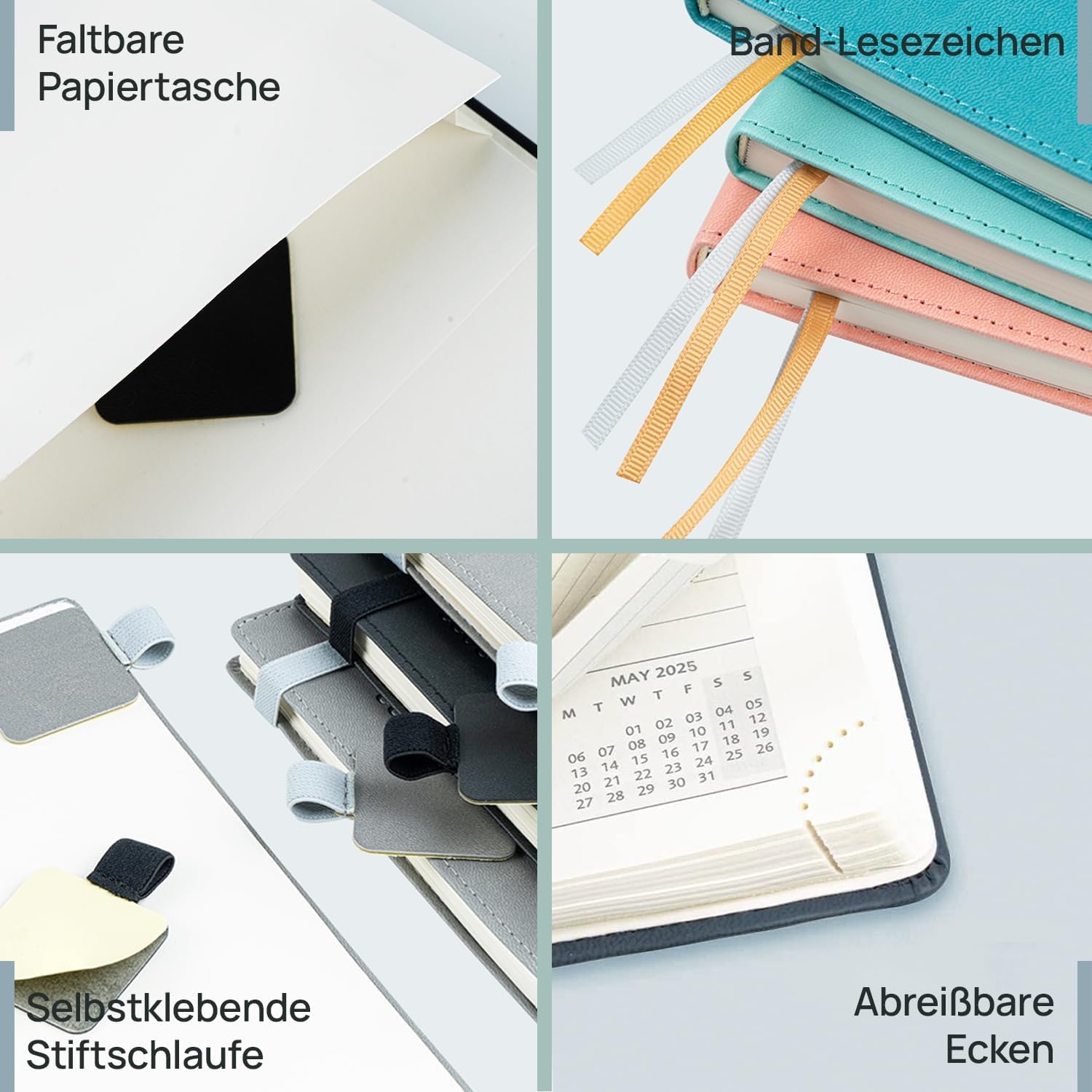 Thumbnail 5 de POPRUN Kalender 2025–2026 Wochenplaner A5, 17 Monate 📅