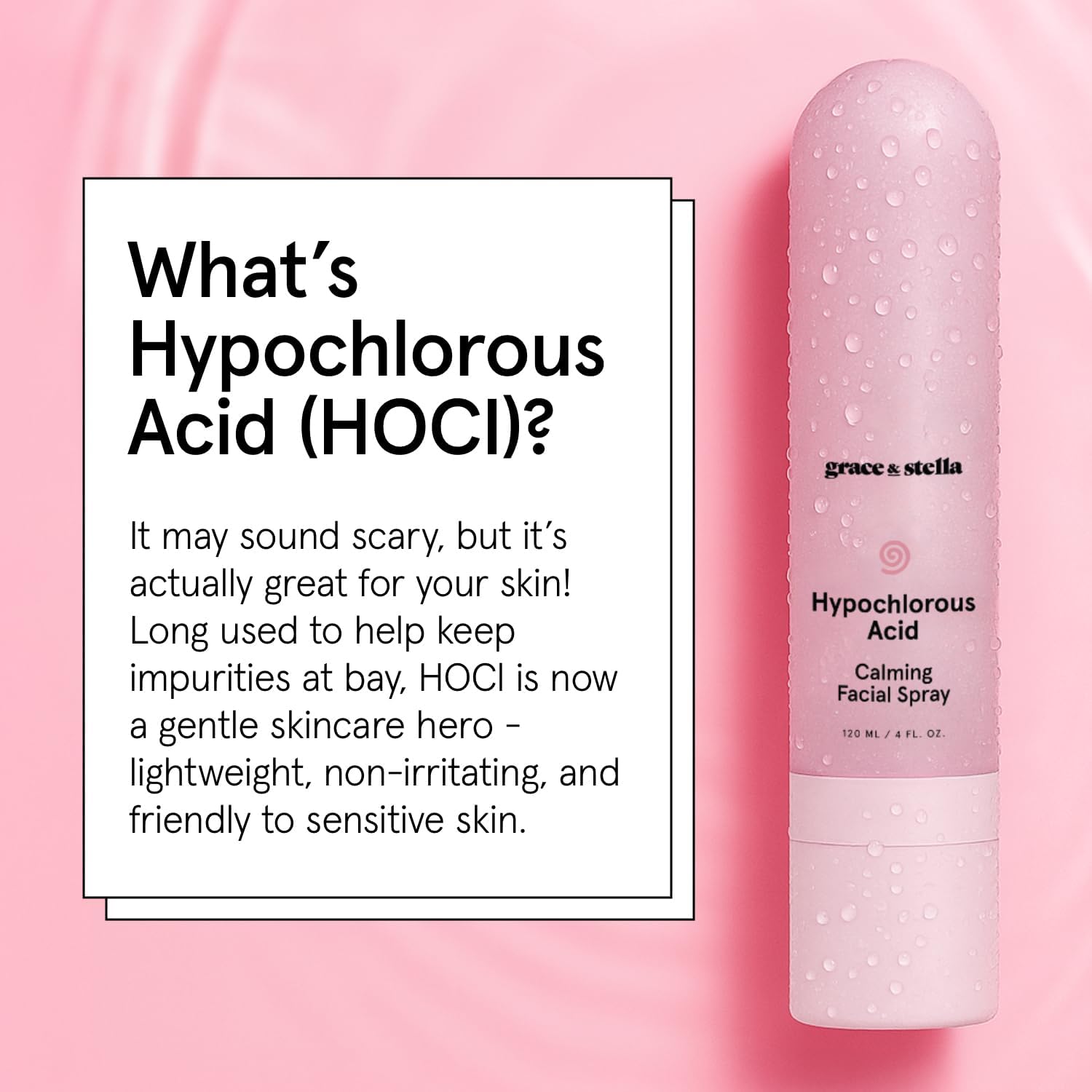 Thumbnail 2 de grace & stella Hypochlorous Acid Spray for Face (Acne Spray) — Gentle Facial Mist for Redness & Breakouts, 120ml/4 fl oz