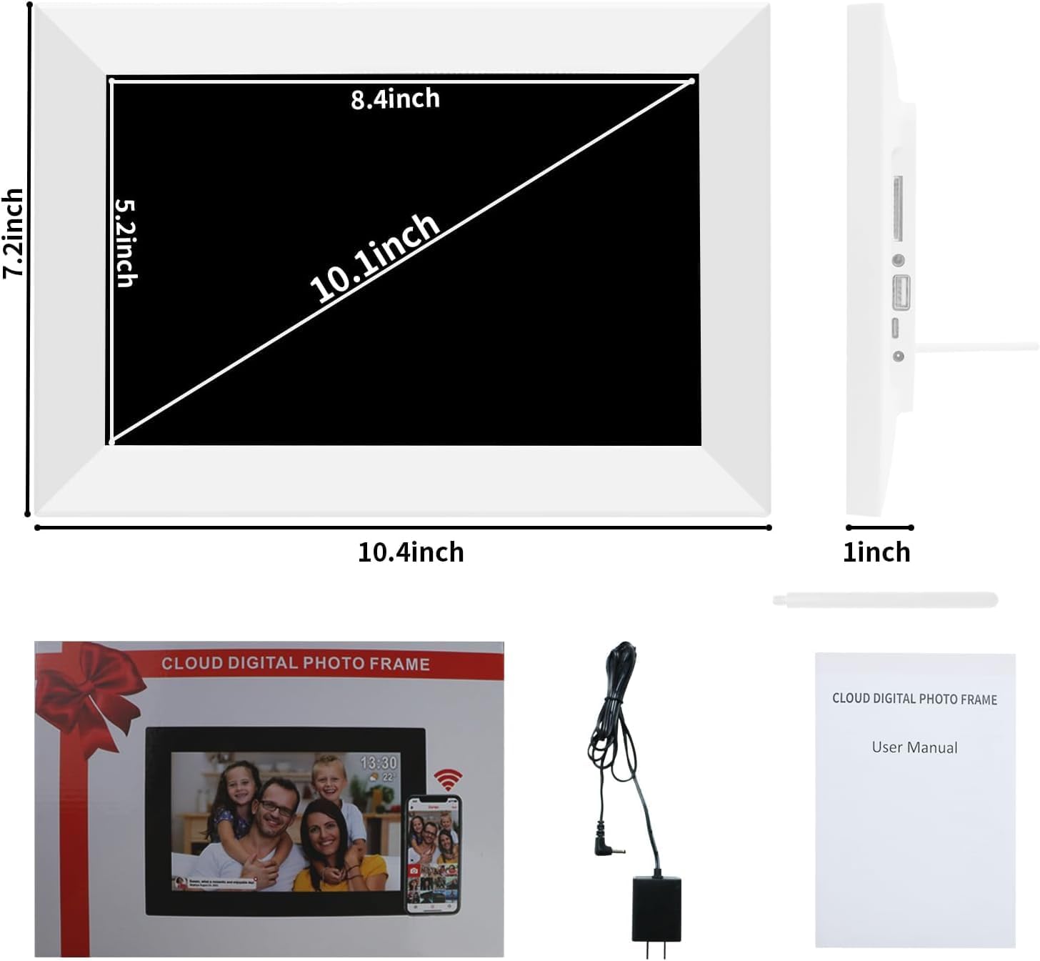 Thumbnail 6 de Frameo 10.1 inch Digital Picture Frame