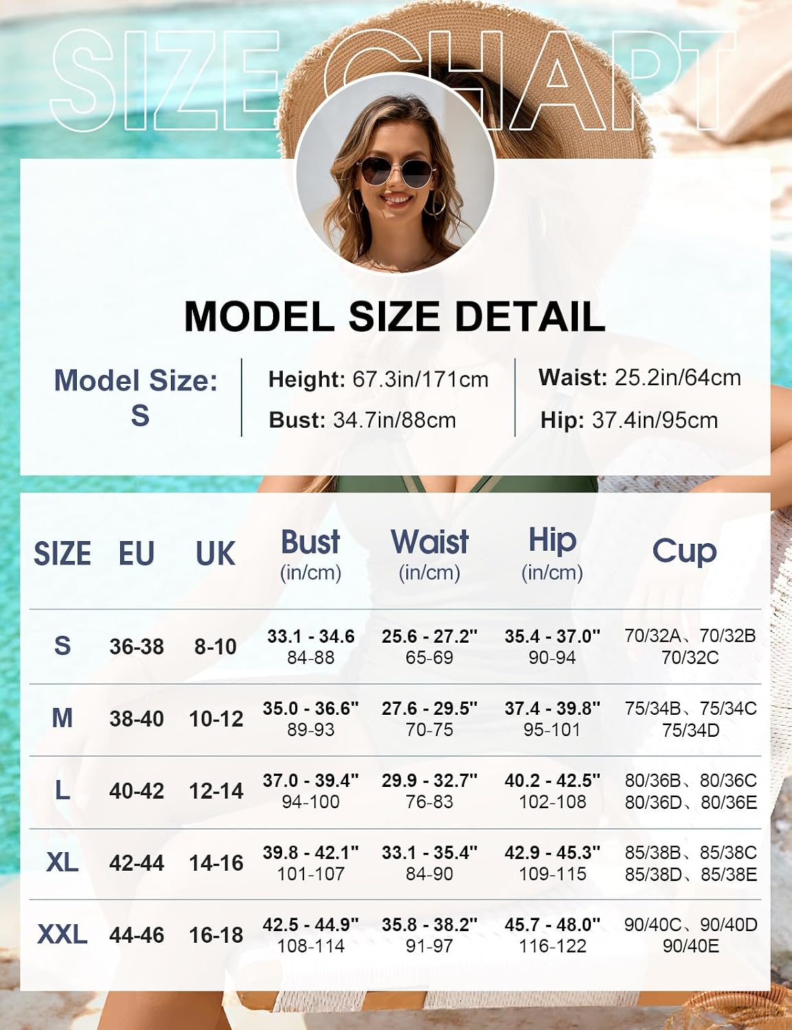 Detalle de Vijamiy Costume Intero Contenitivo da Bagno Donna – diverse colorazioni, supporto e stile