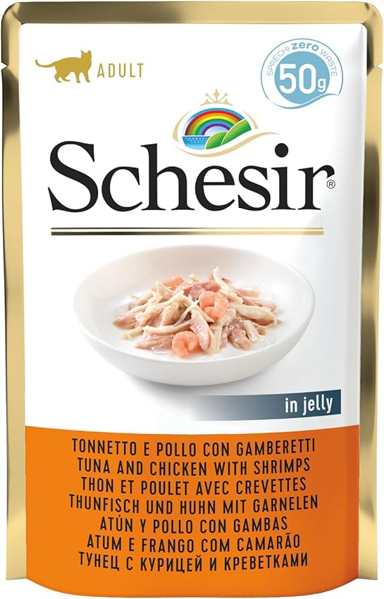 Thumbnail 5 de Schesir Cat Jelly Tuna with Chicken & Ham 30 x 50 g 🐱