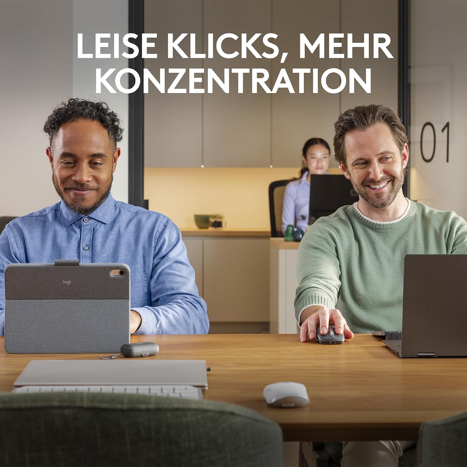 Detalle de Logitech MX Anywhere 3S Compact Kabellose Maus (Graphit) – Präzise Mobilität mit 8K DPI Sensor