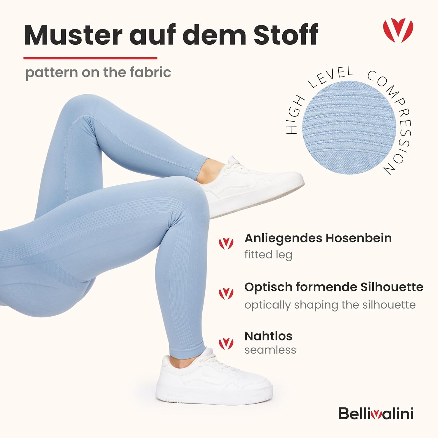 Thumbnail 4 de Bellivalini BLV50-255 Leggins Push up Vita Alta