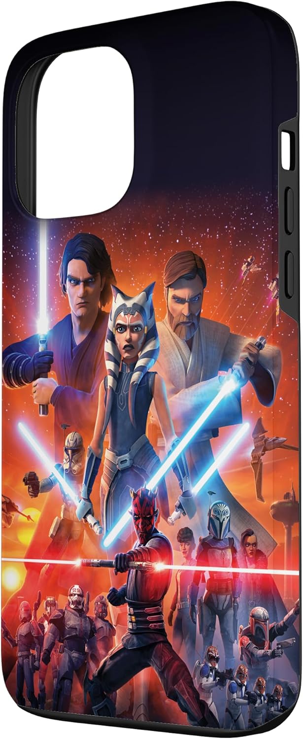 Thumbnail 1 de Custodia protettiva in stile portafoglio Star Wars The Clone Wars per iPhone 13 Pro Max