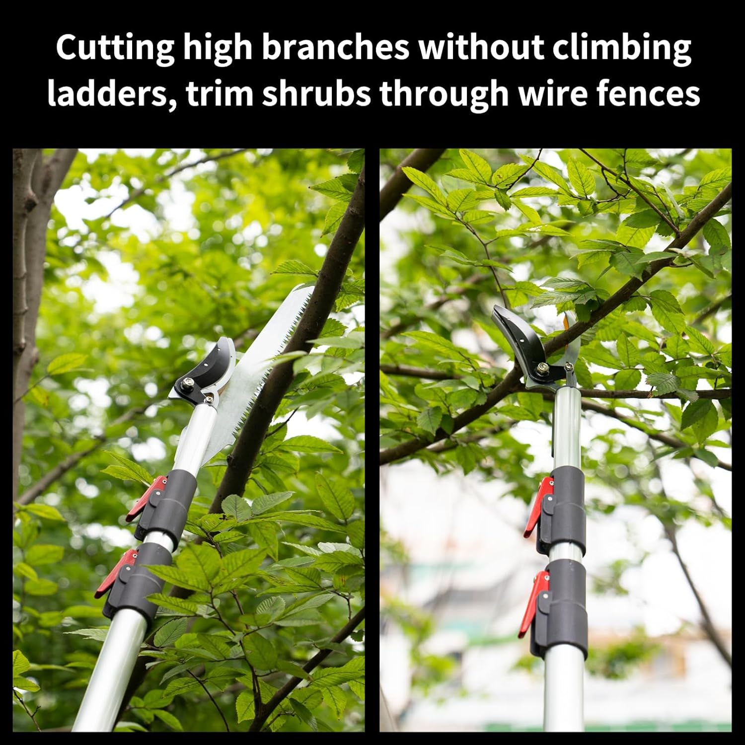 Thumbnail 6 de FLORA GUARD 1.4–3m extendable long-reach pruner pole saw (telescopic fruit picker)