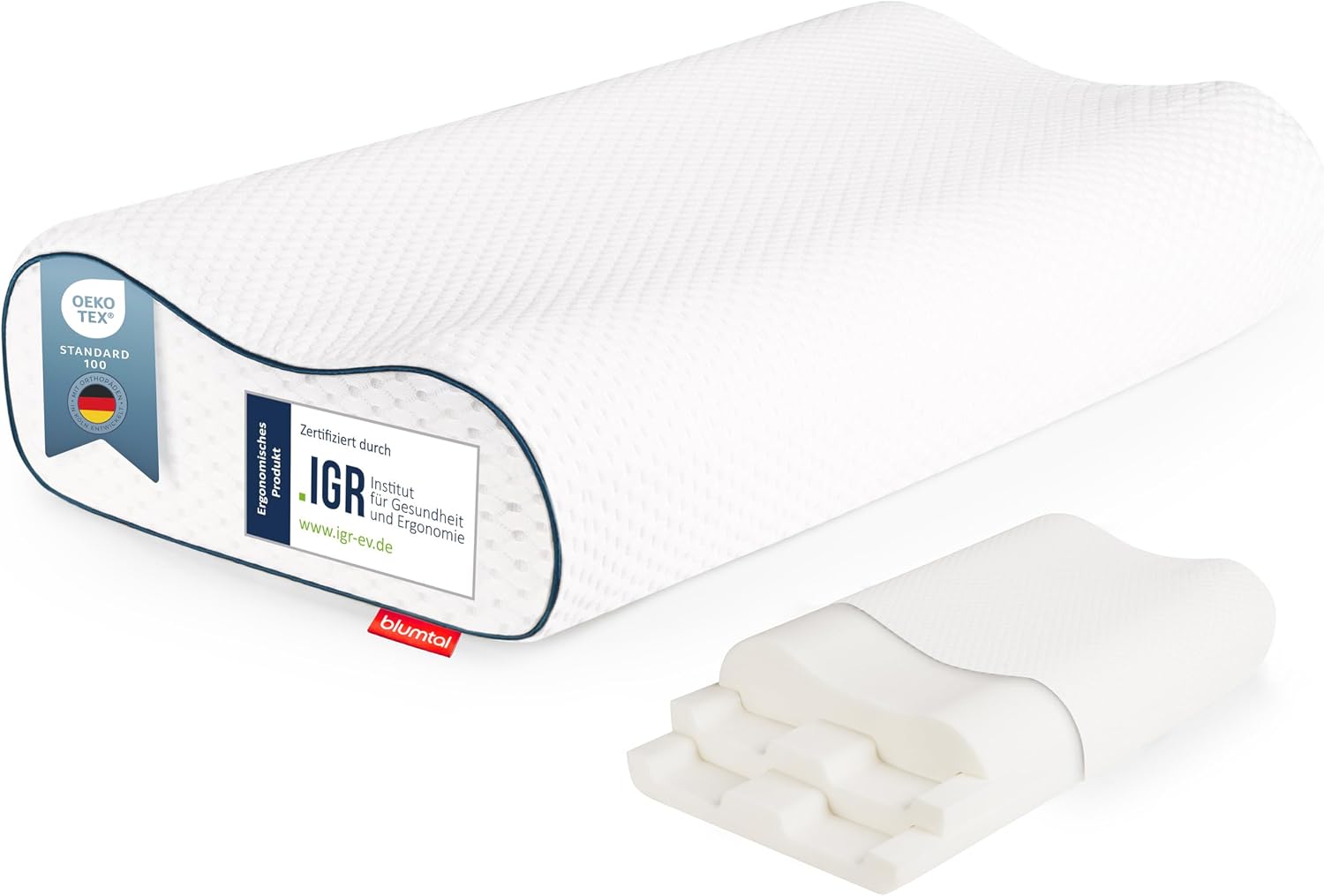 Detalle de Blumtal Nackenstützkissen Orthopädisches Memory Foam
