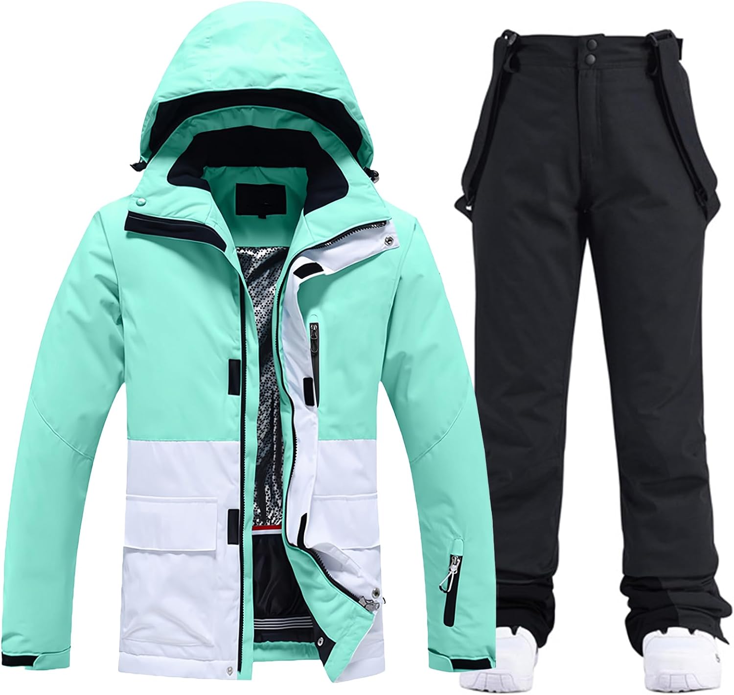 Thumbnail 4 de HOTIAN Damen Ski Jacke und Hose 2‑Teile Set Skianzug ❄️📷