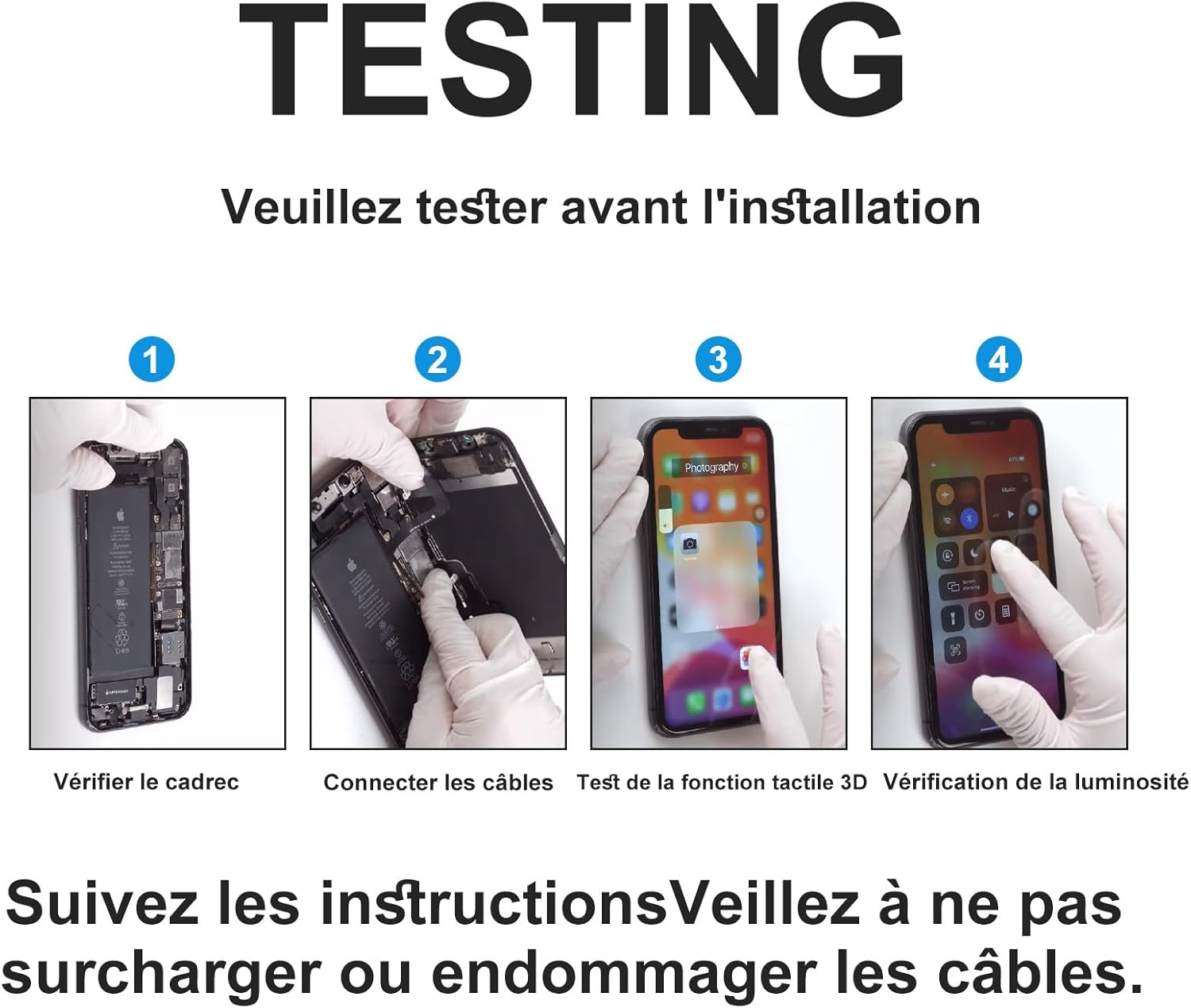 Thumbnail 6 de Écran de remplacement DIGI4U pour iPhone 16 Pro Max (kit de réparation, film et colle de cadre étanche)