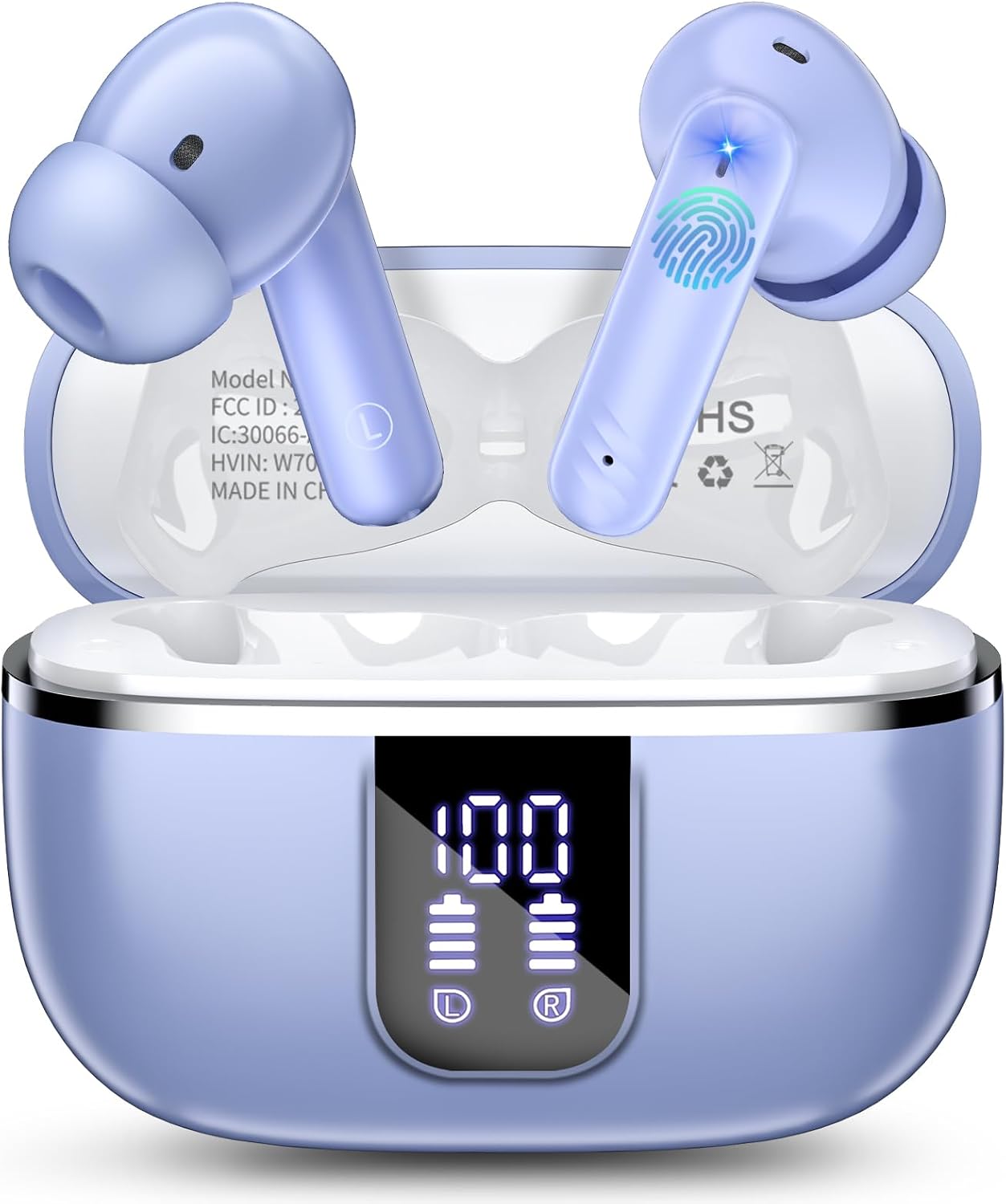 Detalle de W70 Pro In-Ear Bluetooth Kopfhörer – 46 Stunden Akku, Bluetooth 5.4, IPX7, HiFi-Sound