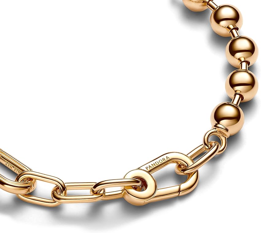 Thumbnail 4 de PANDORA ME Pulsera de plata de ley con cuentas y eslabones, 3 💍