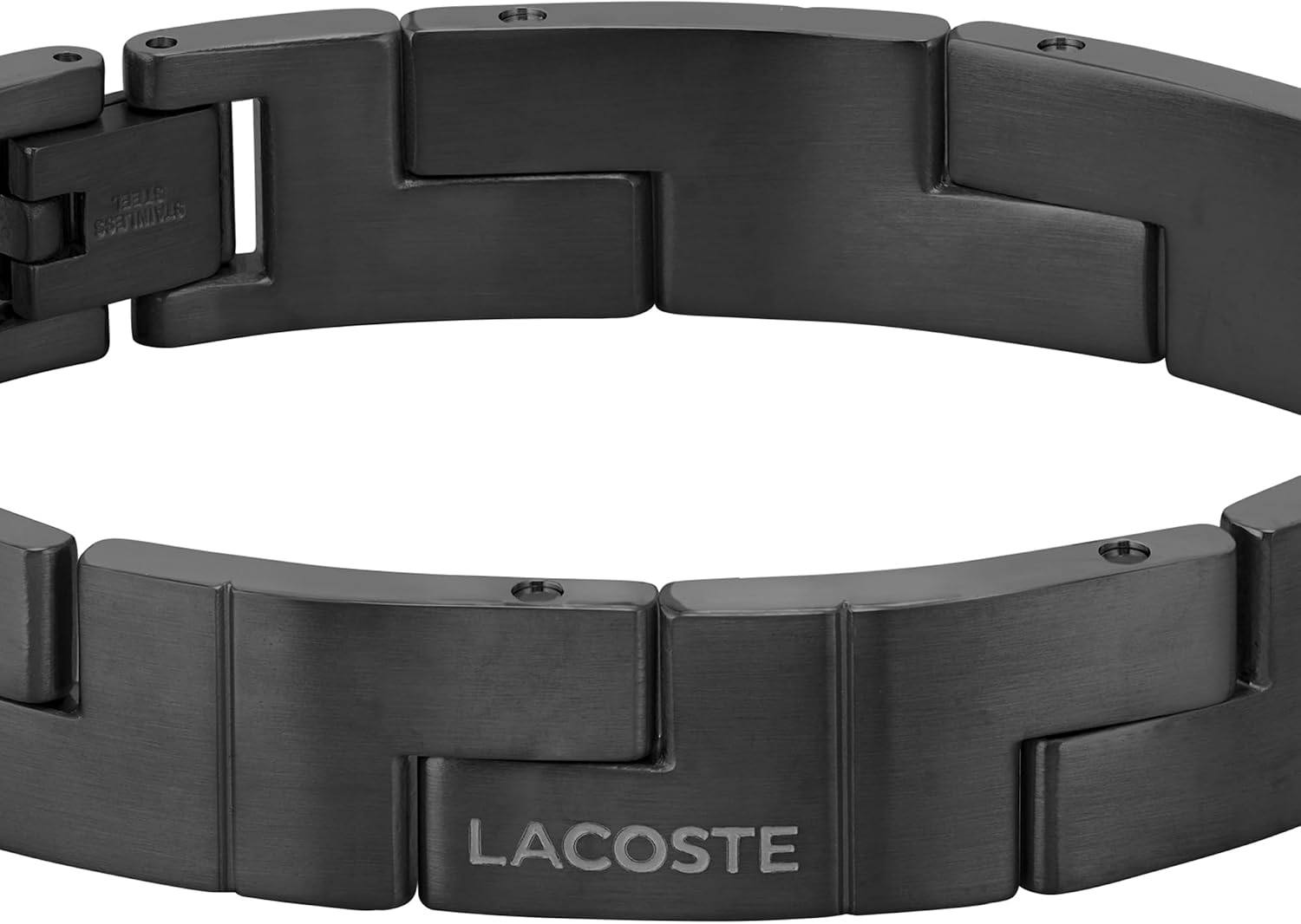 Detalle 2 de Lacoste Armband Catena aus Edelstahl – verstellbares Herrenarmband mit Knebelverschluss