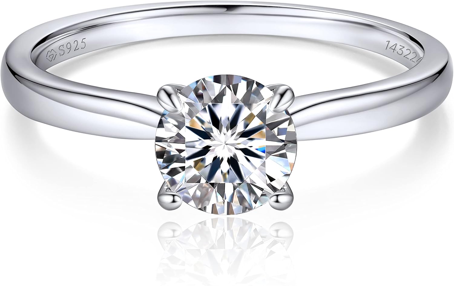 Detalle 2 de MomentWish 1/2Ct Moissanite Solitaire Ring 💍