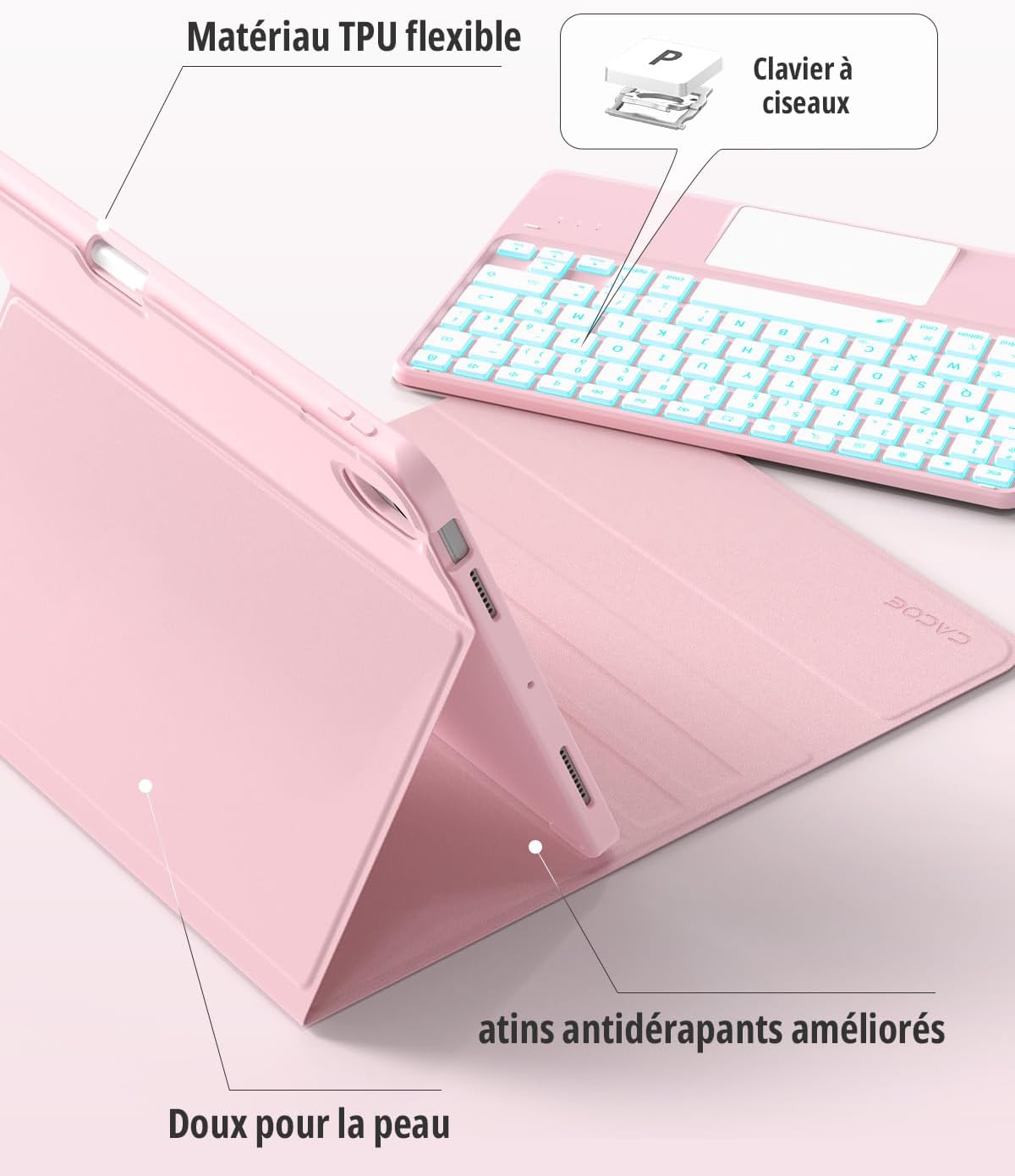 Thumbnail 6 de CACOE Clavier iPad Air 11 pouces AZERTY
