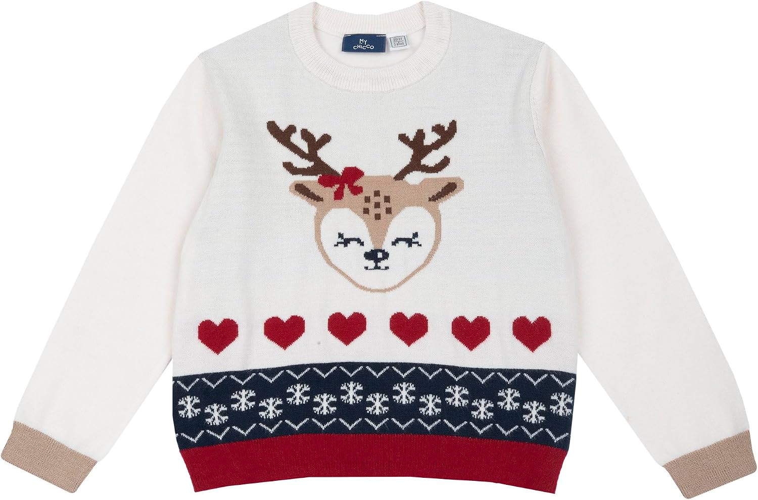 Thumbnail 4 de Chicco Pull de Noël Garçon et Fille en Tricot de Coton Doux – Design Italian