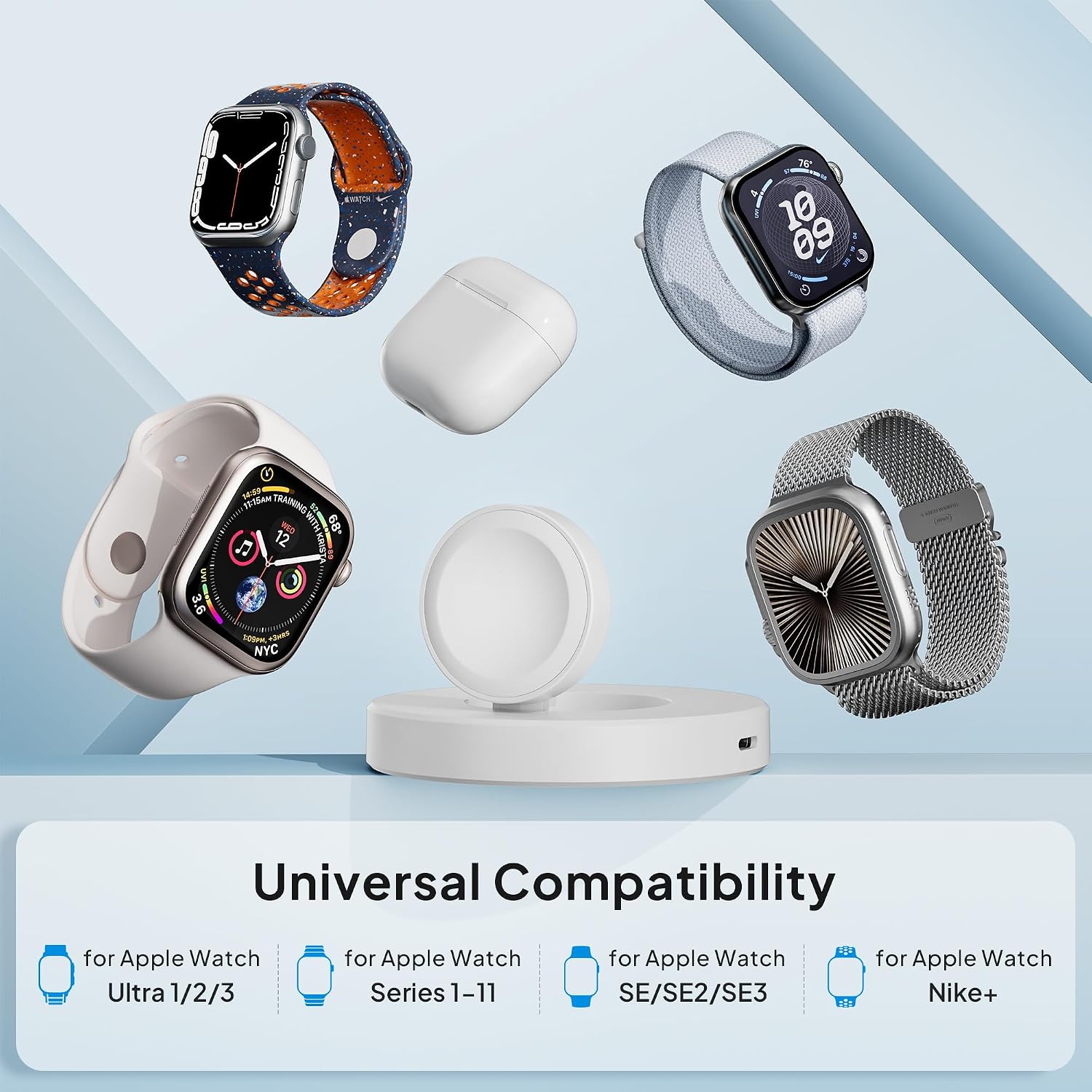 Thumbnail 6 de Elebase 5W Foldable Apple Watch Charger with USB-C and Lightning Inputs
