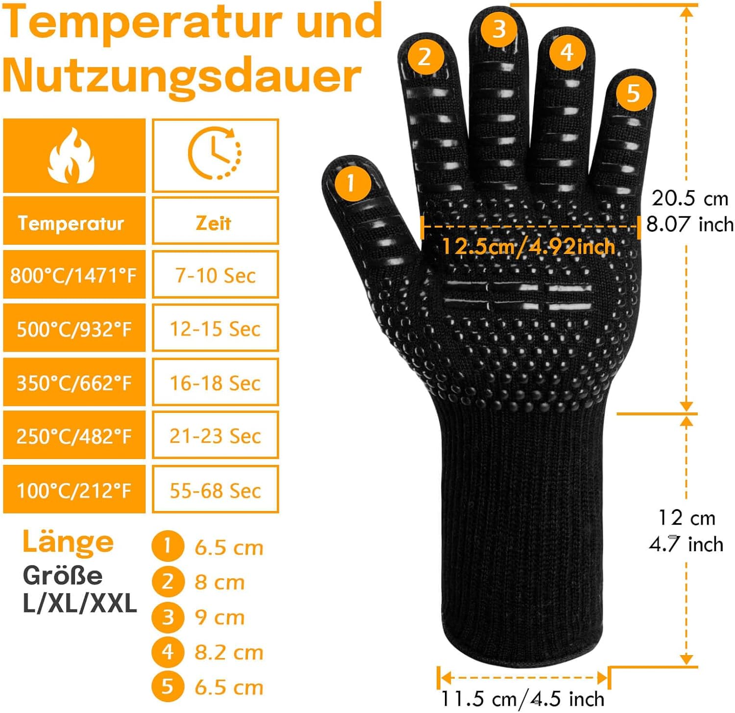 Detalle de Reinalin Grillhandschuhe 800°C