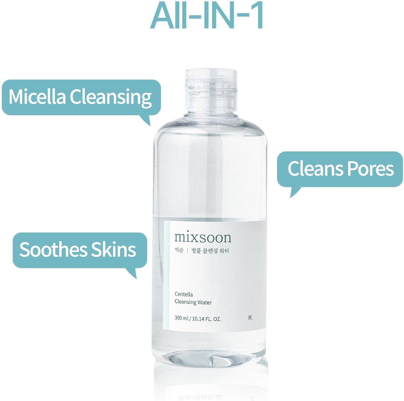 Detalle 2 de CENTELLA CLEANSING WATER:Acqua detergente rinfrescante con centella asiatica, panthenolo e betaina