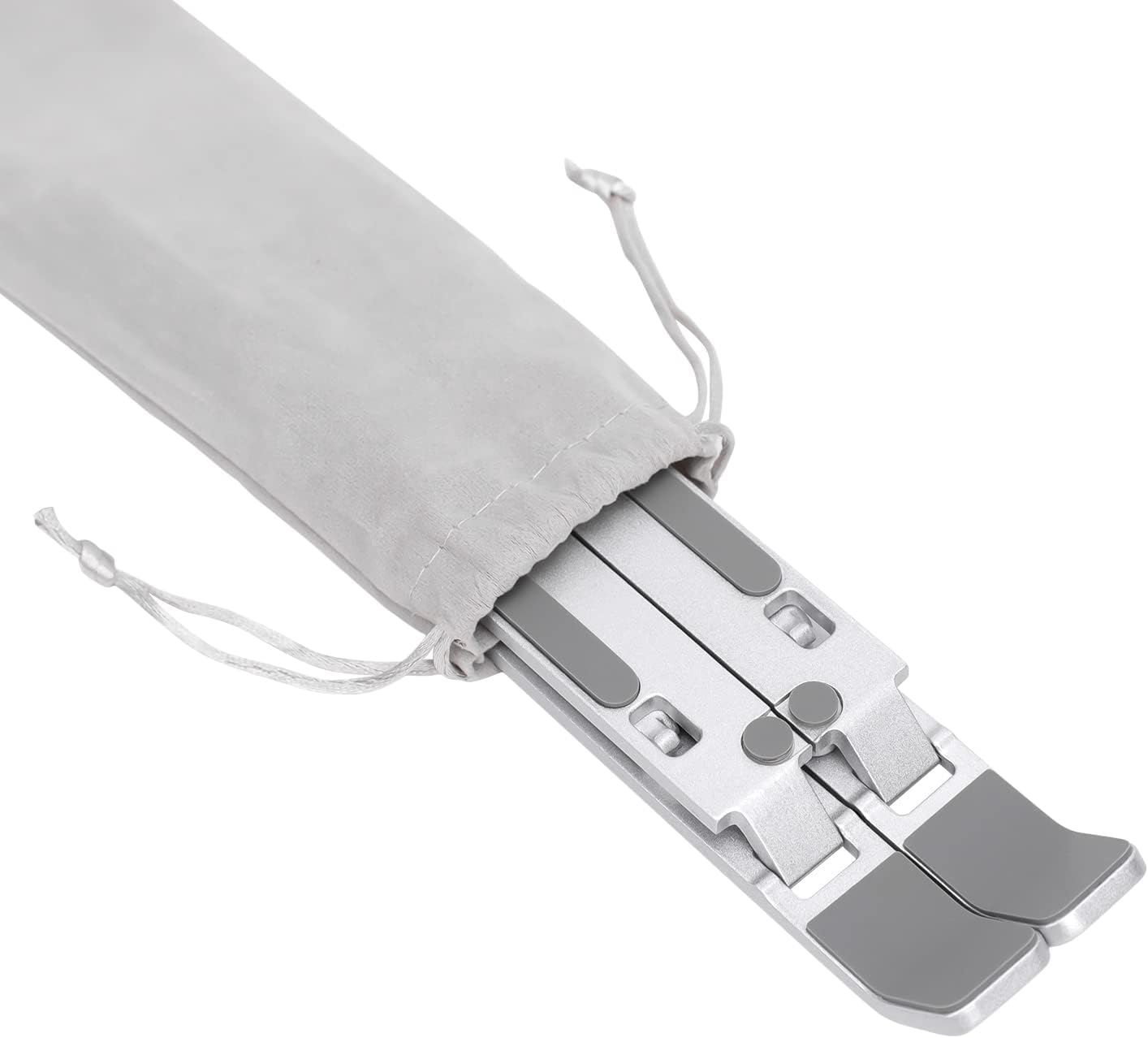 Thumbnail 1 de Amazon Basics Support portable pour ordinateur portable (6 réglages d’angle) pour 10 à 15,6 pouces, argenté