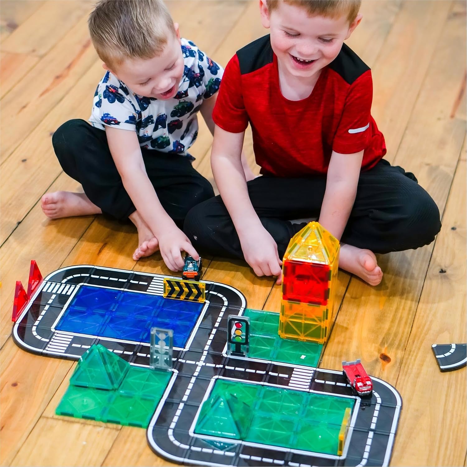 Thumbnail 3 de IGIVI Magnetic Tiles Road Expansion Pack for Kids 🧩