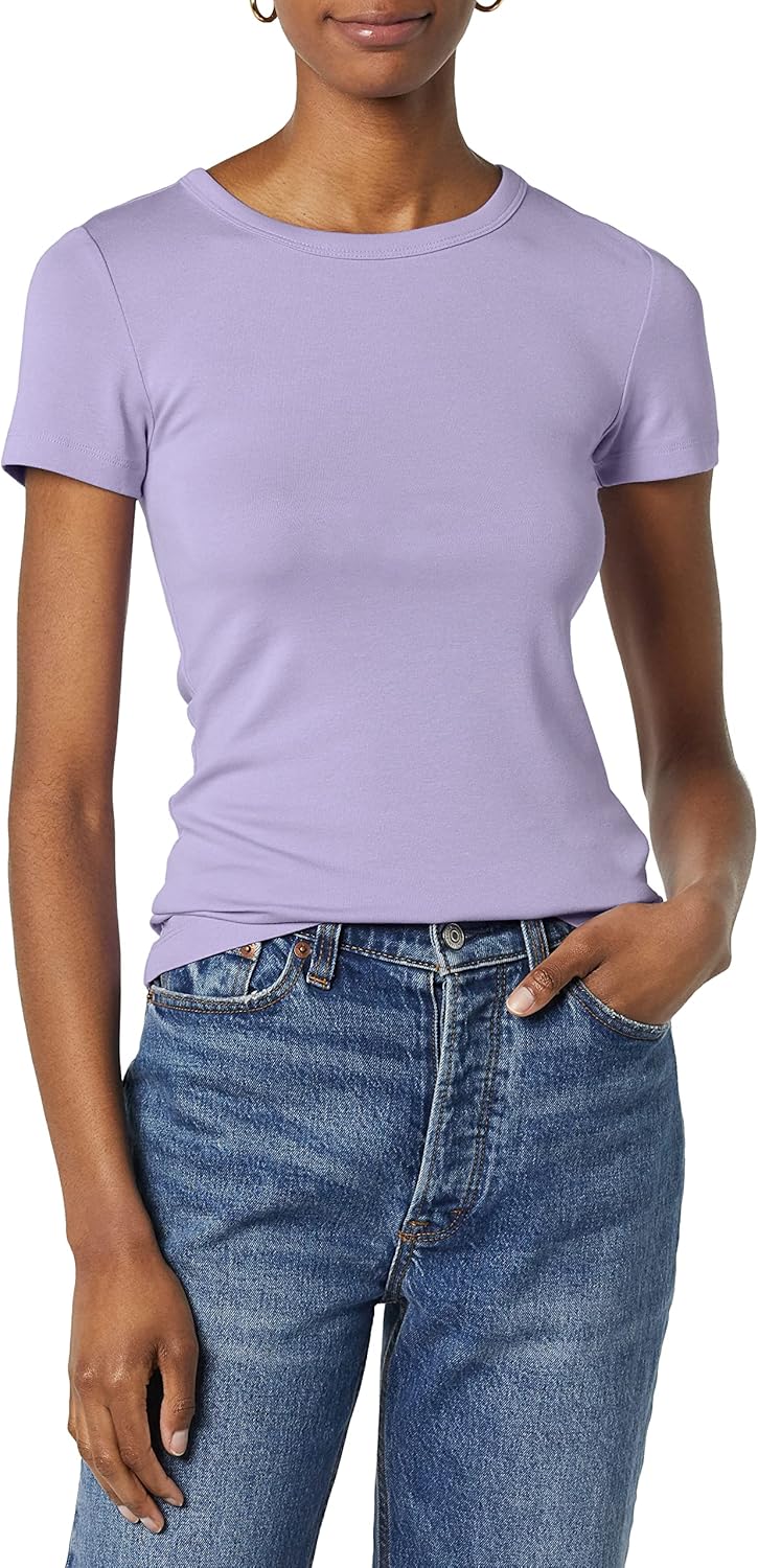 Thumbnail 1 de Amazon Essentials Damen T-Shirt mit Rundhalsausschnitt – schmale Passform