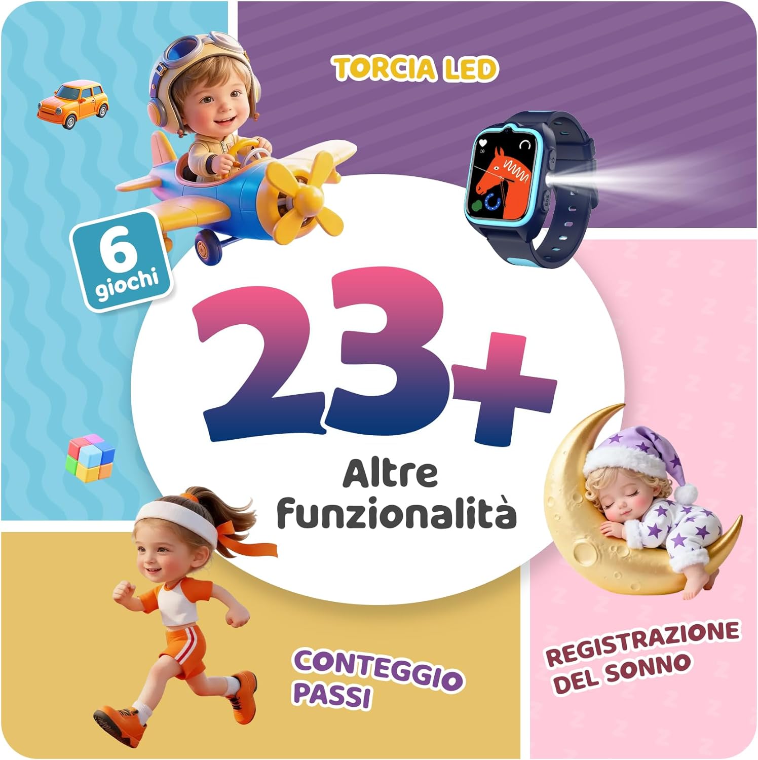 Thumbnail 4 de Blackview Smartwatch per Bambini Z30 con GPS 4G, chiamate, videochiamata e SOS