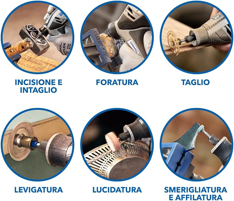 Thumbnail 3 de Dremel 4250 Multiutensile da 175 W con Electronic Feedback, velocità 5.000–35.000 giri/min e kit accessori