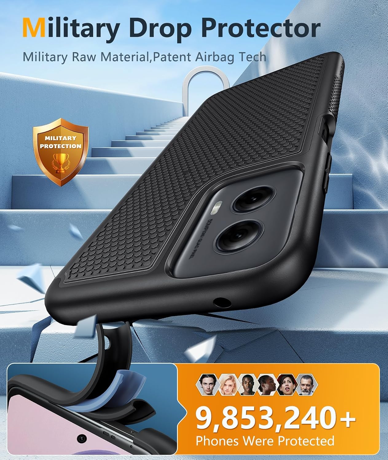 Detalle 2 de FNTCASE Moto G Power 2024 Rugged Case 6.7 inch