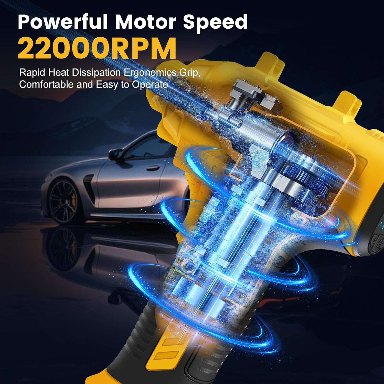 Detalle de Cordless Tyre Inflator 25L/min Handheld