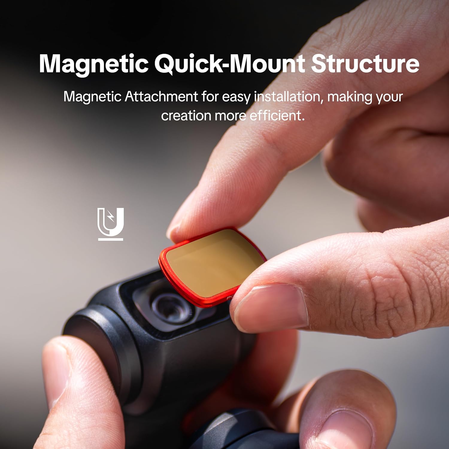 Thumbnail 3 de PGYTECH Filtre Magnétique pour DJI Osmo Pocket 3/4 – Kit 3-en-1 CPL, VND et Black Mist 1/4