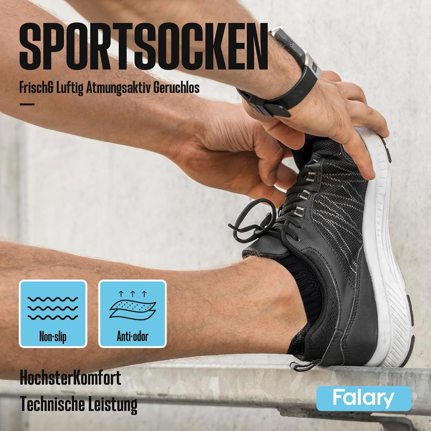 Thumbnail 6 de FALARY Lot de 10 Chaussettes de Sport Homme/Femme – Socquettes Running Basses en Coton