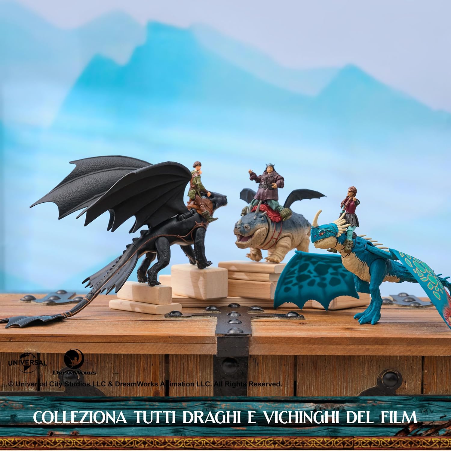 Detalle de DreamWorks Dragons: Dragon Trainer – Drago Vichingo con Hiccup e Sdentato (4+ anni)