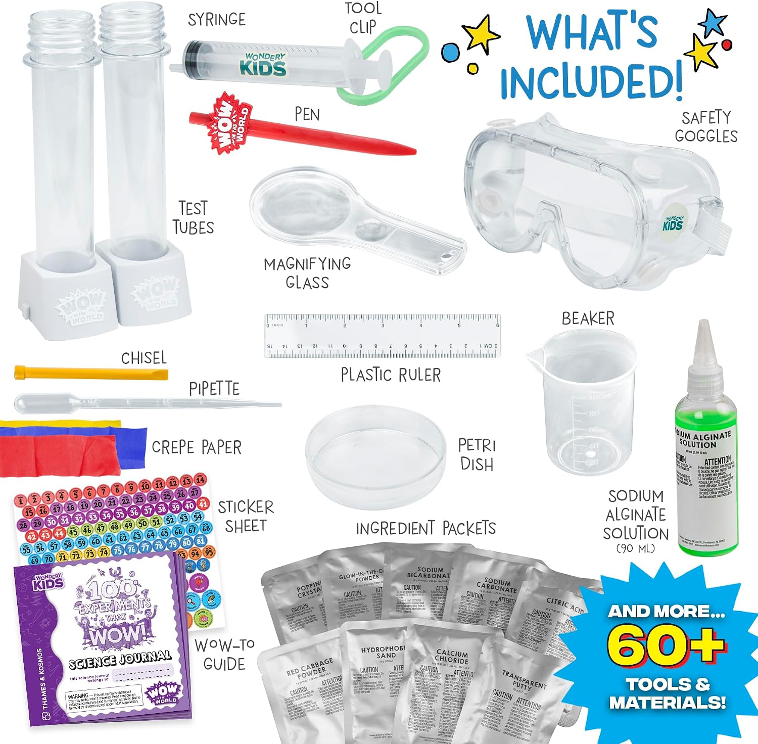 Detalle 2 de Thames & Kosmos Wow in The World 100 Experiments kit 🧪