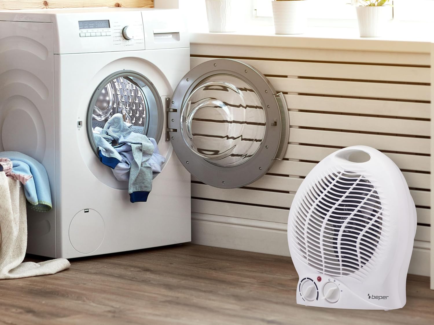 Thumbnail 6 de BEPER P203TER203 Termoventilatore Elettrico Compatto 2000W con Termostato, Ventilazione e Sicurezza Auto-surriscaldamento
