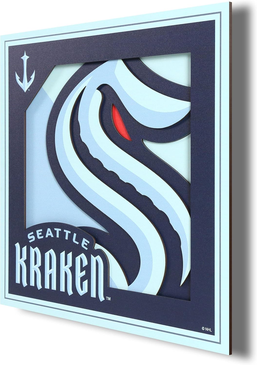 Thumbnail 6 de YouTheFan NHL Officially-Licensed 3D Logo Series Wall Art (12” x 12”) — ready to hang