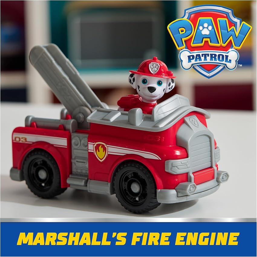 Detalle de Patrulla Canina Camión bomberos 15 cm con Marshall 🚒