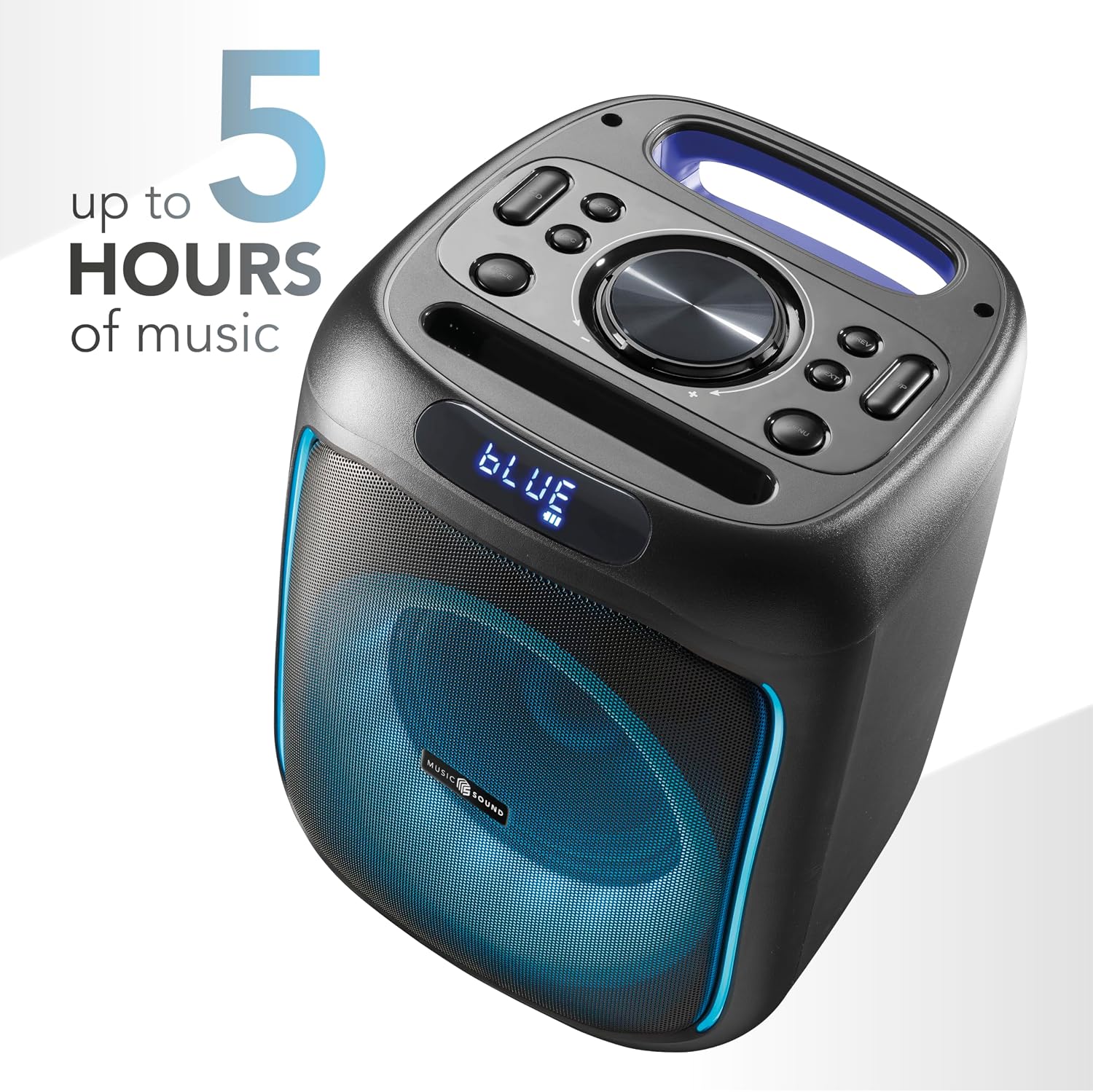 Detalle 2 de Music Sound SOUND BOX – Cassa Speaker Bluetooth 40W con luci RGB, 5 ore di playtime, nero