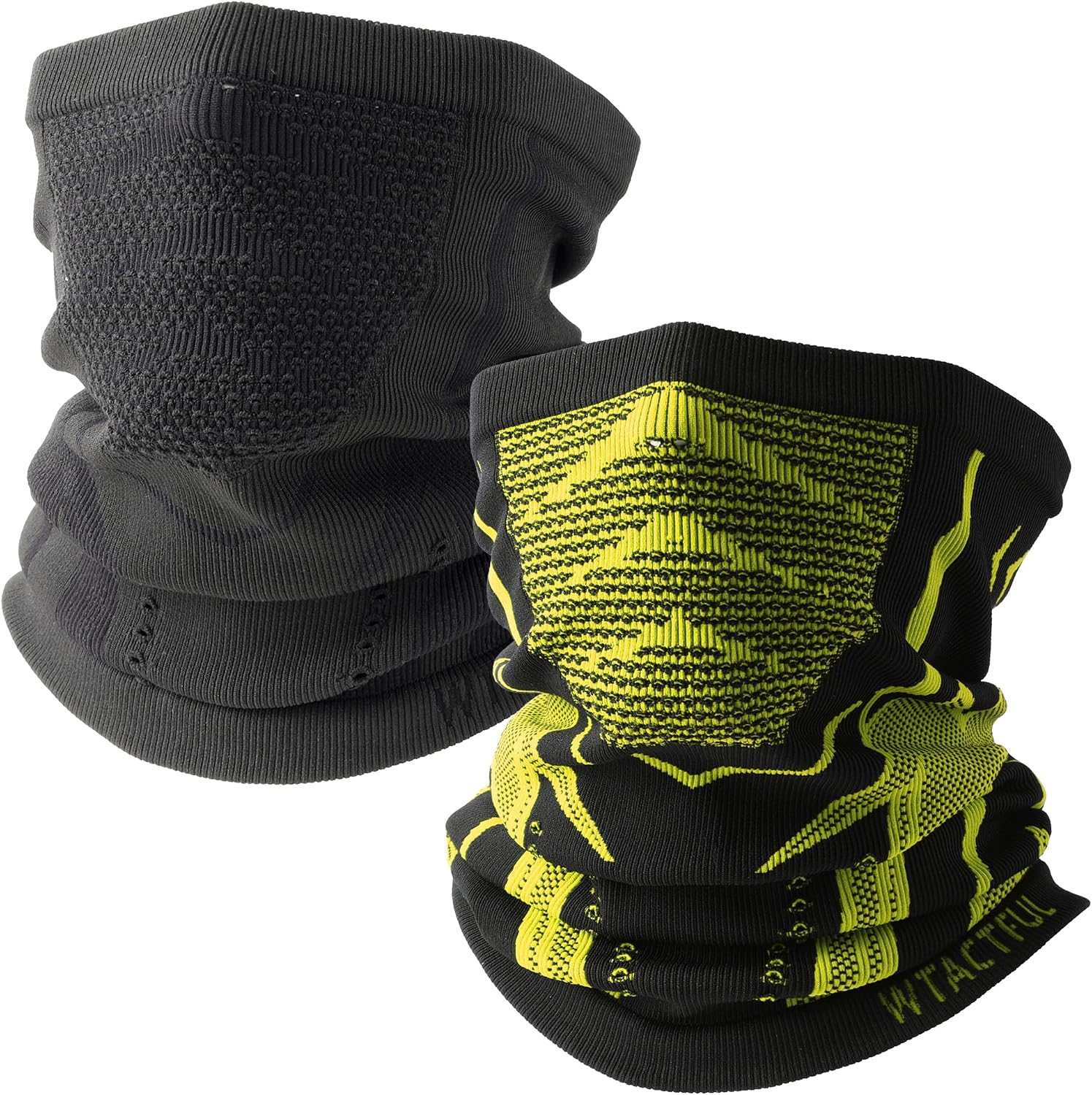 WTACTFUL Winter Neck Warmer Gaiter (1Pack/2Pack) – Breathable, Seamless Thermal Face Cover