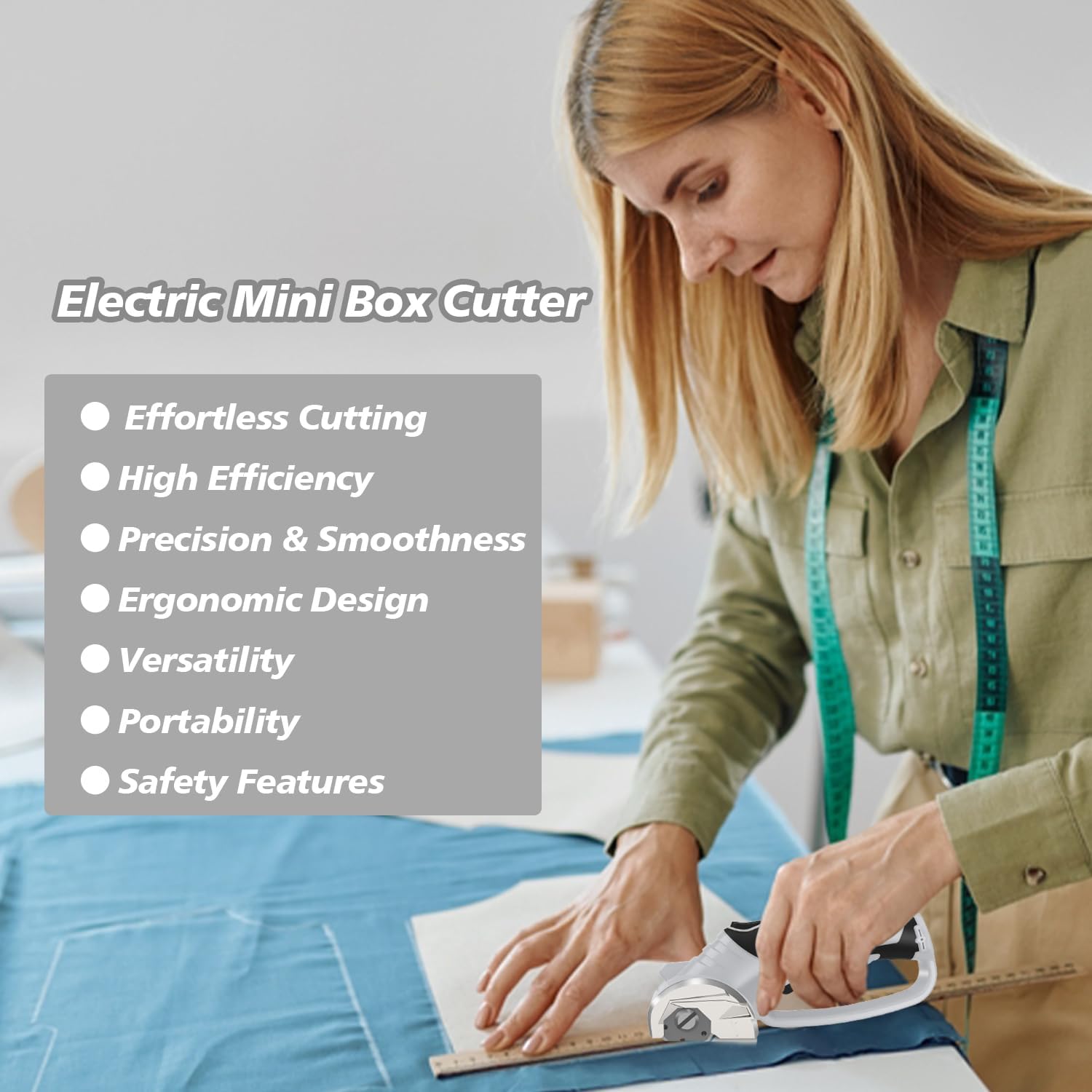 Thumbnail 5 de Cordless Electric Scissors 4V Rechargeable Rotary Cutter ✂️