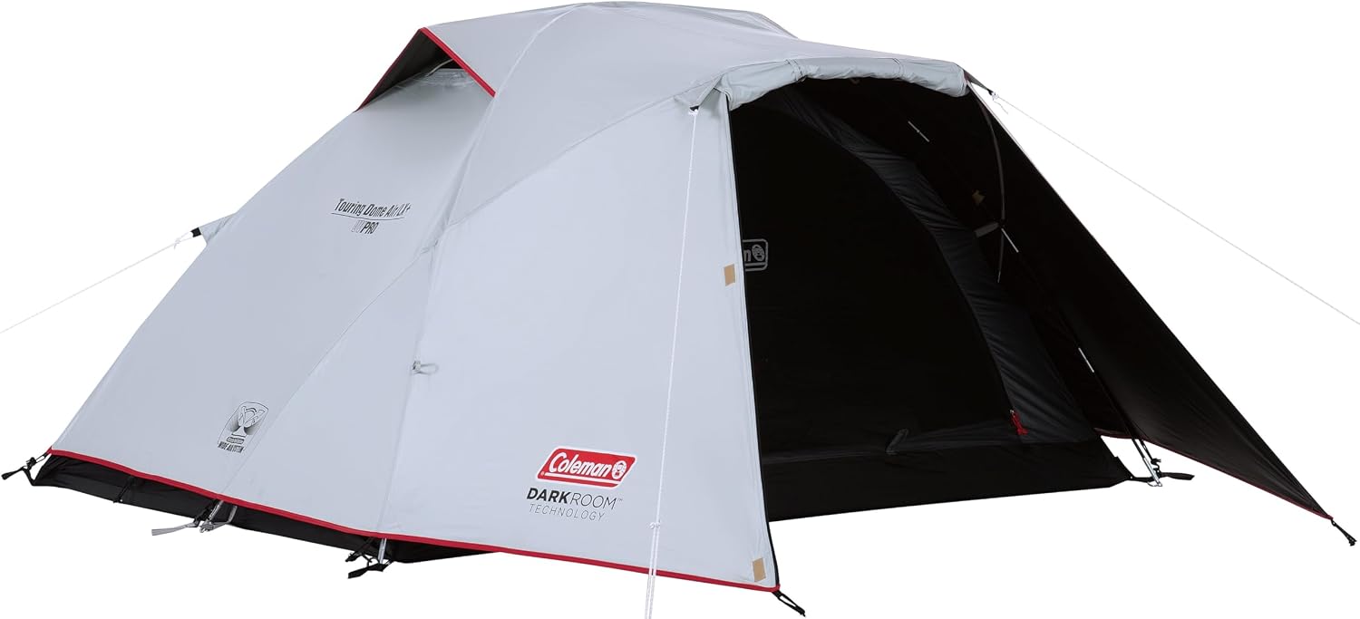 Detalle de Coleman ツーリングドームエアー DARKROOM ST+/LX+ 遮光テント 前室・ベンチレーション付き
