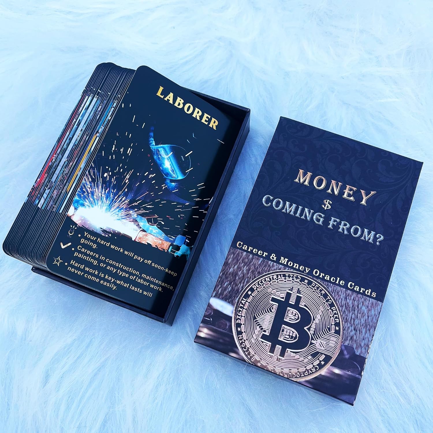Detalle de DPEHAKMK Money and Career Oracle Deck, 54 Cards