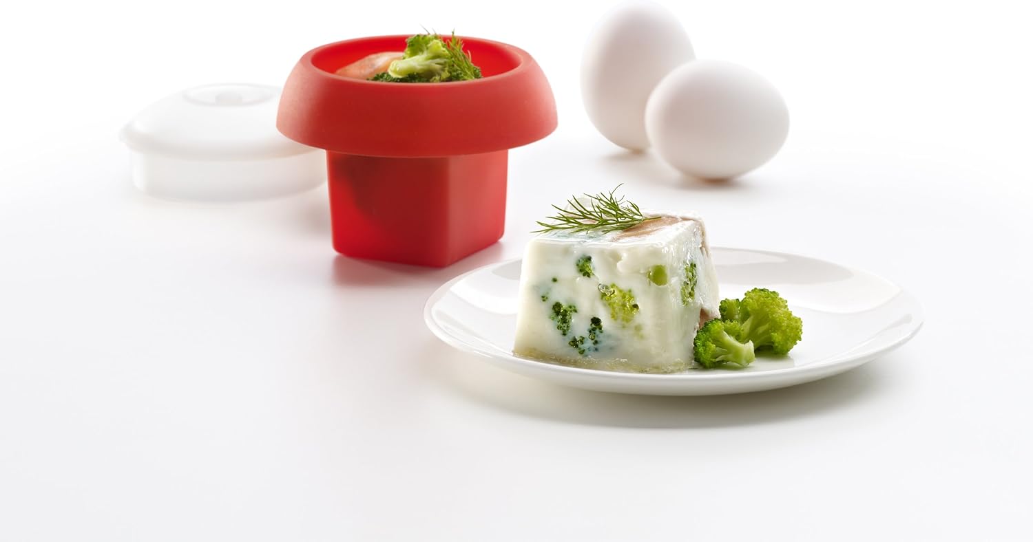 Detalle 2 de Lékué Kit 2 Moldes para Cocer Huevos en Microondas