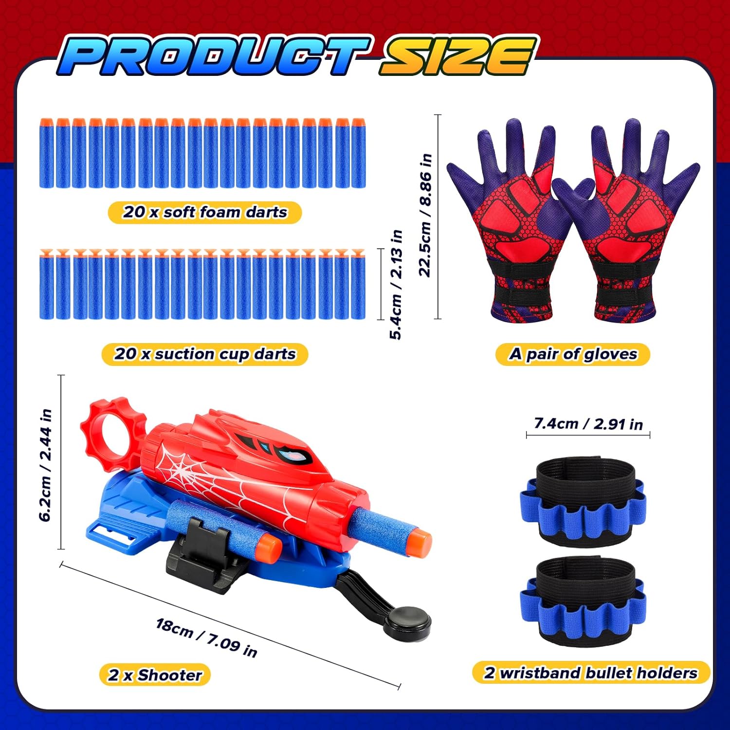 Detalle de Braxel Web Shooter Set (2-Pack) for 5–10 Year Olds