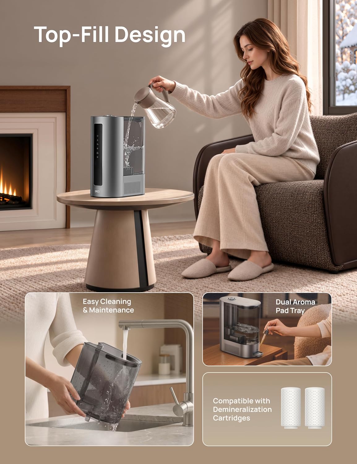 Thumbnail 6 de DREO DR-HHM003S silver Smart Humidifier, 6L Warm and Cool Mist