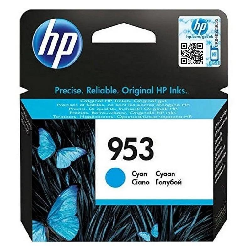 Detalle de HP 953A Cartucho de Tinta Original Cian – fiabilidad y color profesional