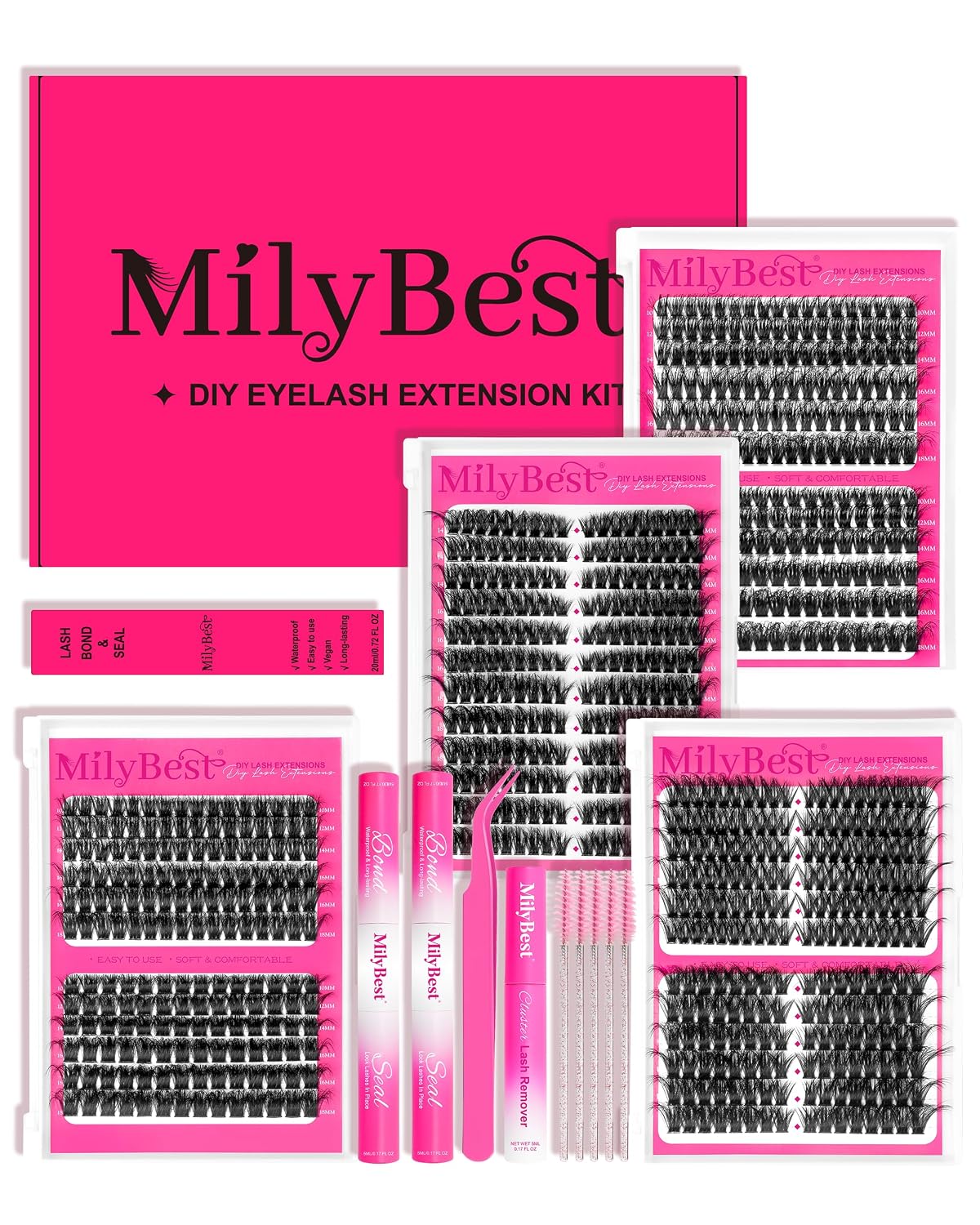 MilyBest 864PCS Lash Clusters Kit 💄
