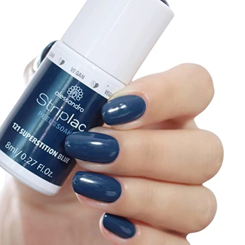 Detalle 2 de alessandro Striplac UV-Nagellack Superstition Blau 8 ml 💅