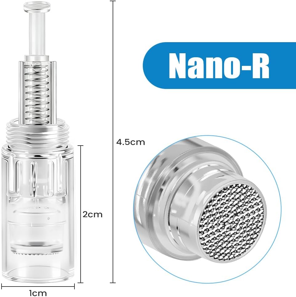 Detalle de Vicloon Round Nano Microneedling Cartridges, 15 Disposable Tips