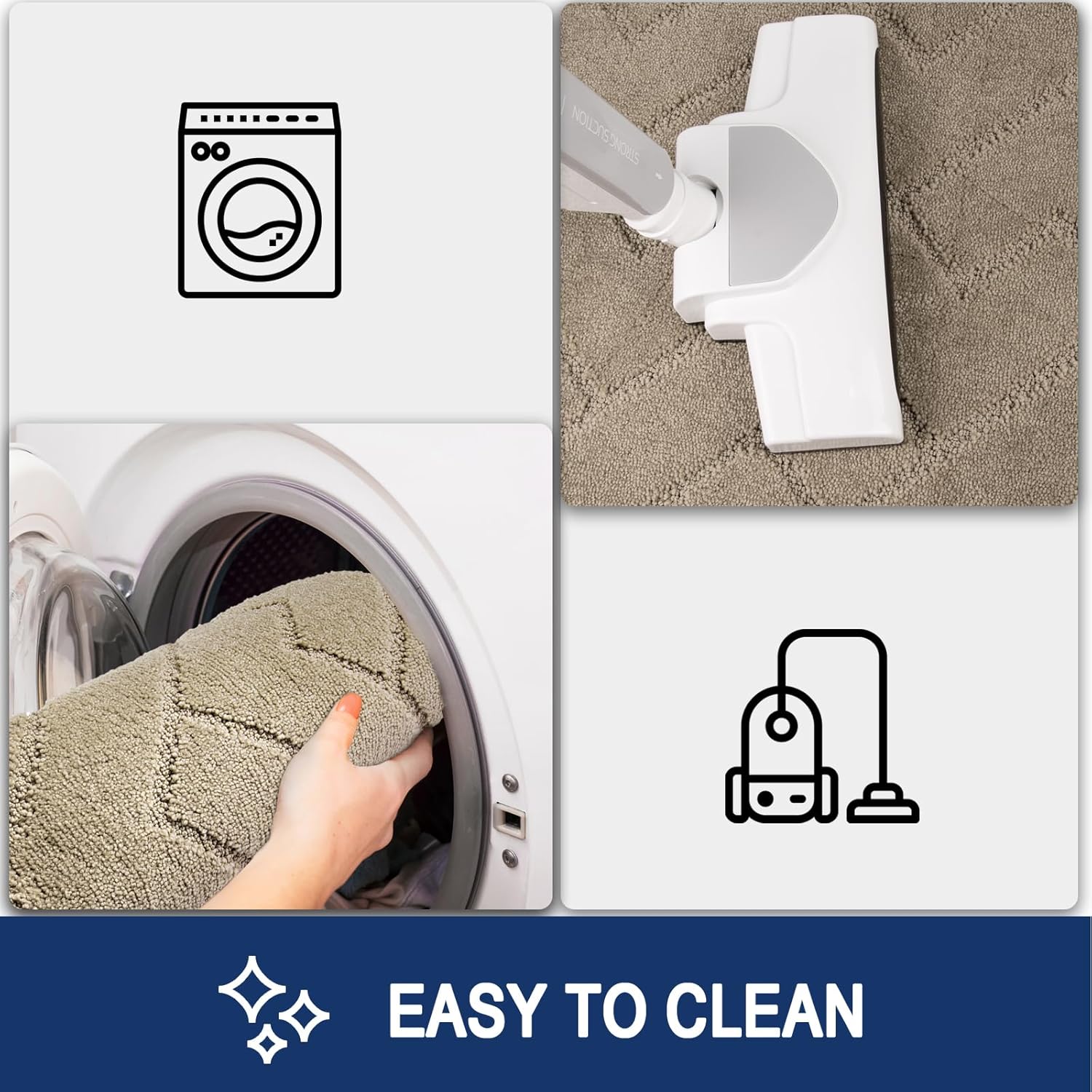 Thumbnail 6 de FCSDETAIL Dirt Trapper Indoor Door Mat 86 x 150 cm — Machine Washable, Non-slip Entry Rug