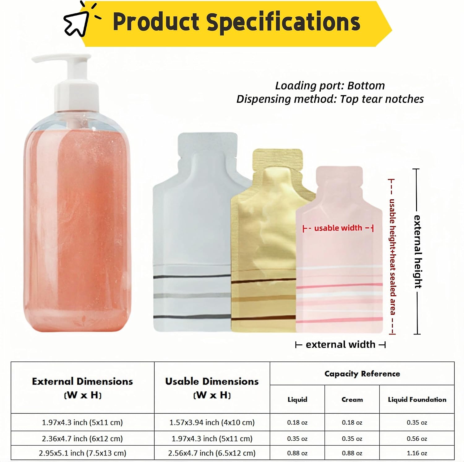 Detalle de MITOB Heat-Seal Mylar Pouches, 1.97 x 4.3 inch